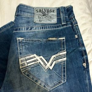 Salvage Jean straight leg 32x32 designed for buckle